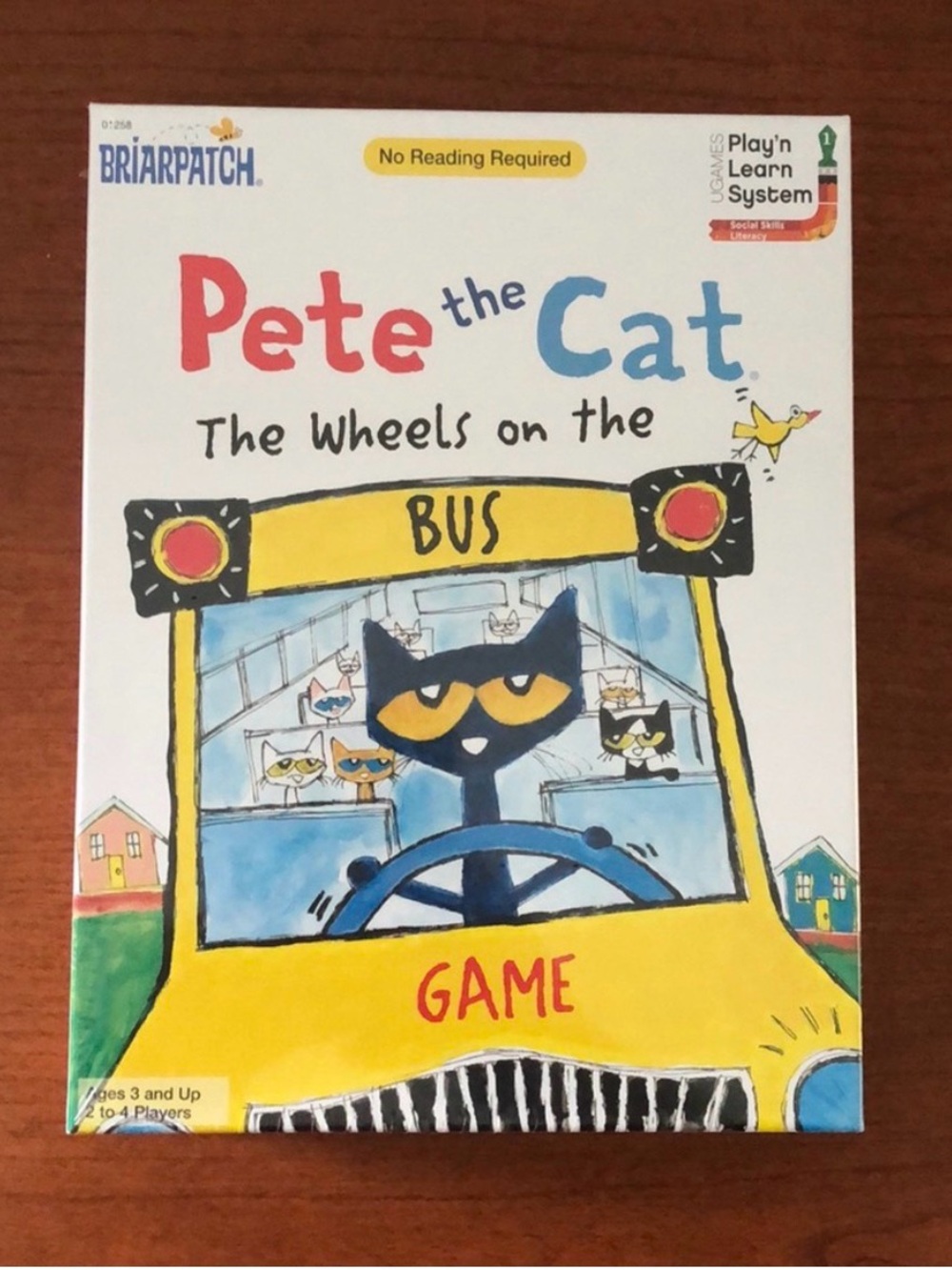 Pete the Cat Wheels on the Bus Board Game Factory Sealed Briarpatch Preschool